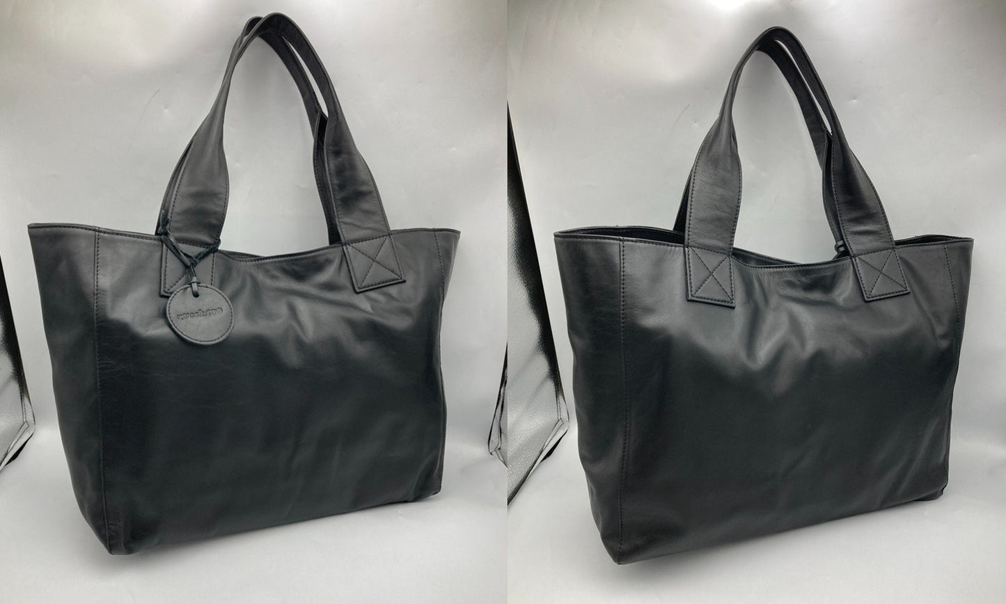 zucchero ズッケロ レザー トートバッグ ブラック 中古 D4
