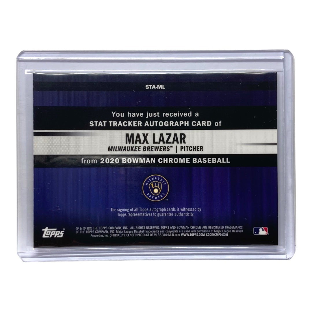 TOPPS MLBカード BOWMAN CHROME MAX LAZAR BREWERS 15/25 #STA-ML 中古 IT2
