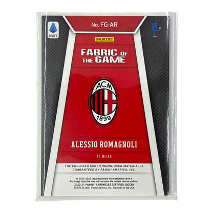 PANINI サッカーカード CHRONICLES CERTIFIED ALESSIO ROMAGNOLI MILAN /299 #FG-AR 中古 IT1