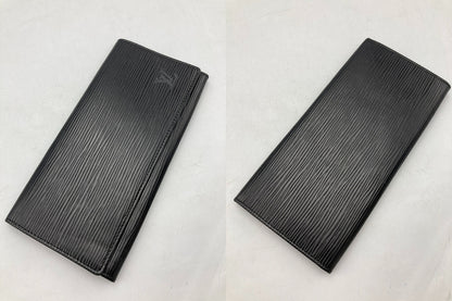 LOUIS VUITTON ルイヴィトン エピ ポルトエン カルト クレディ 長札入れ M63602 ノワール 中古 D4