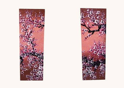 アートパネル 桜 5枚組 中古 D4