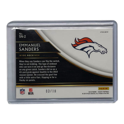 PANINI NFLカード SELECT PRIZM EMMANUEL SANDERS DENVER BRONCOS /10 #SN-2 中古 IT2