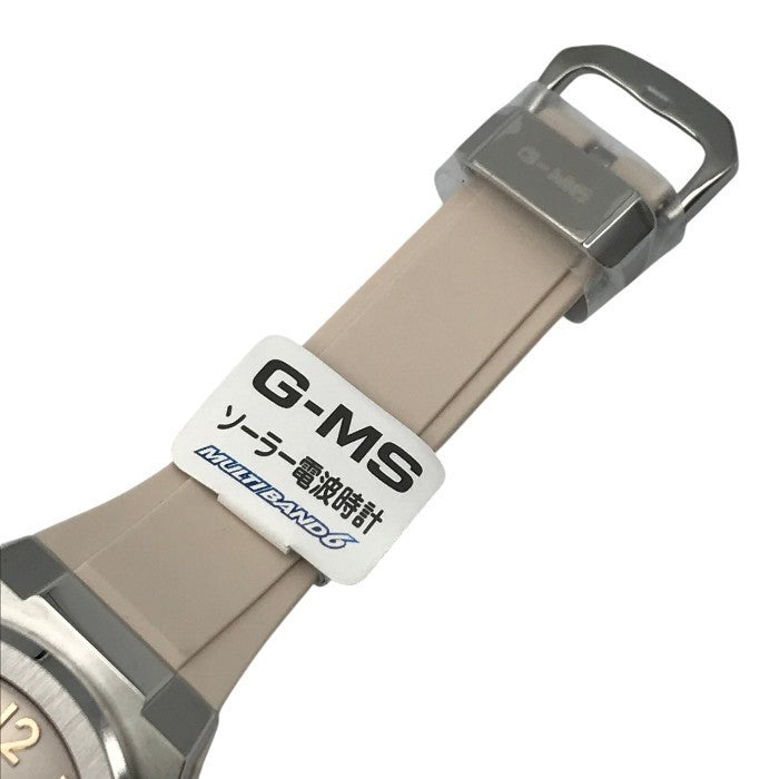 CASIO BABY-G 腕時計 レディース アナログ/デジタル タフソーラー 電波 LEDライト カジュアル シルバー/ピンク MSG-W610FE-4AJF 中古 T1