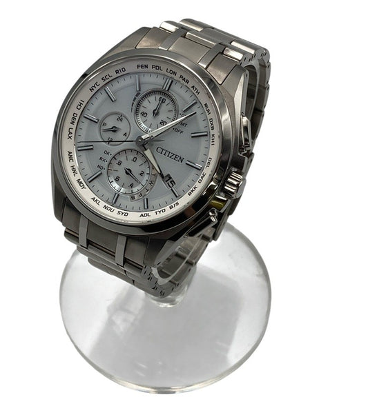 CITIZEN ATTESA シチズン アテッサ エコドライブ 電波時計 腕時計 ダイレクトフライト AT8040-57A 中古 D4