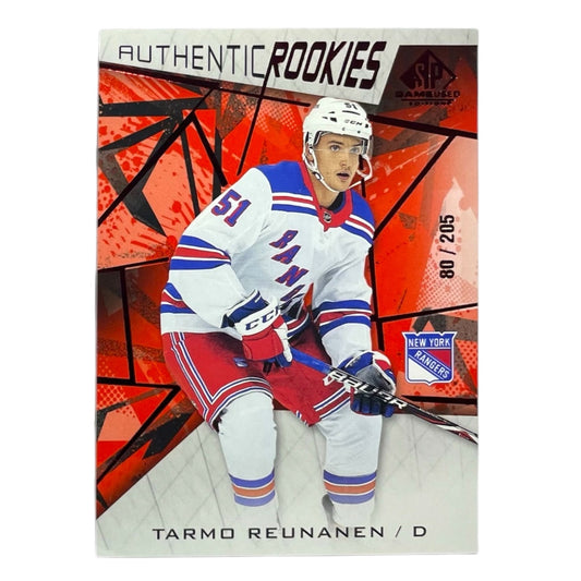 UPPER DECK NHLカード SP GAME USED TARMO REUNANEN NEW YORK RANGERS /205 #197 中古 IT2