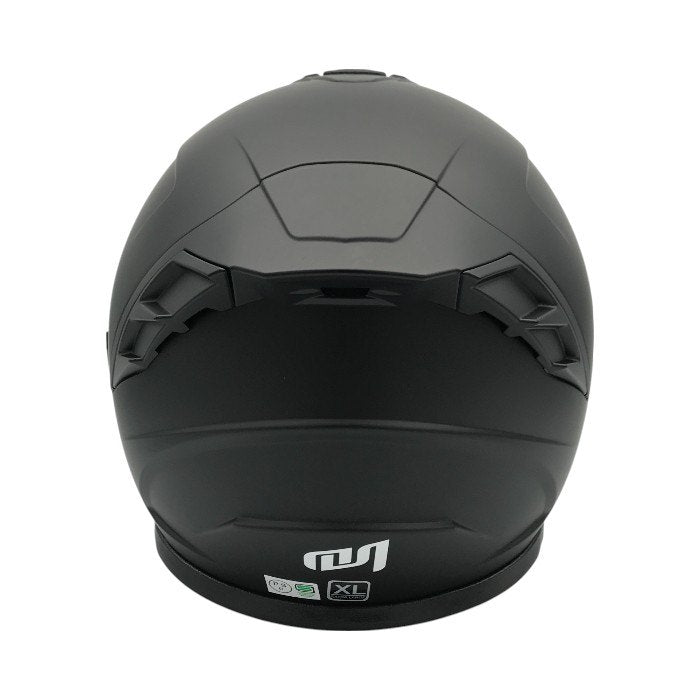 マルシン バイクヘルメット クリアシールド PSC 二輪 インナーバイザー インカム用スピーカーホール トップベンチレーション 艶消し フラットブラック XLサイズ 中古 T1