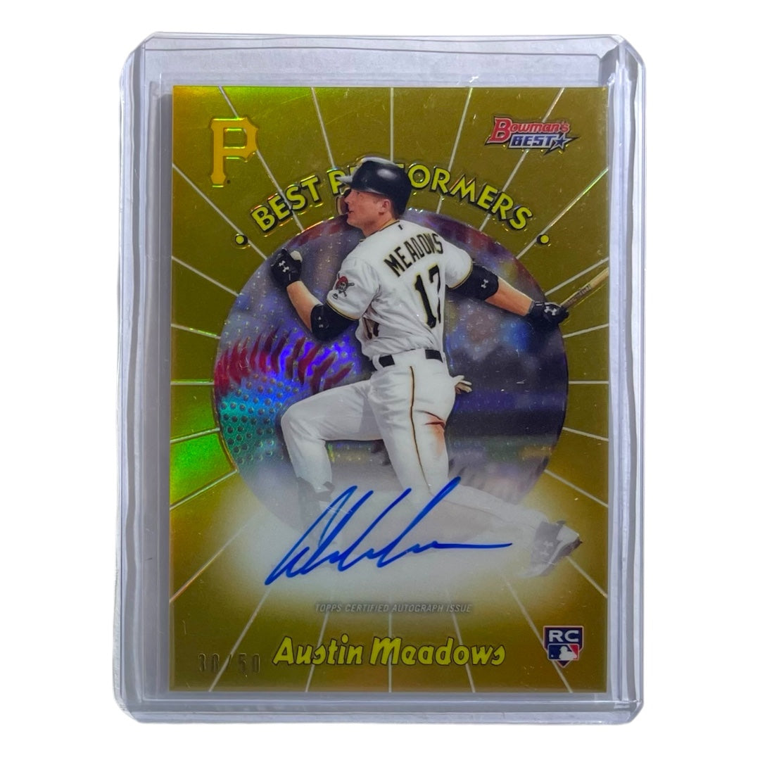 TOPPS MLBカード BOWMAN'S BEST AUSTIN MEADOWS PITTSBURGH PIRATES /50 #98BPA-AM 中古 IT2