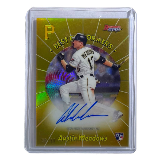 TOPPS MLBカード BOWMAN'S BEST AUSTIN MEADOWS PITTSBURGH PIRATES /50 #98BPA-AM 中古 IT2