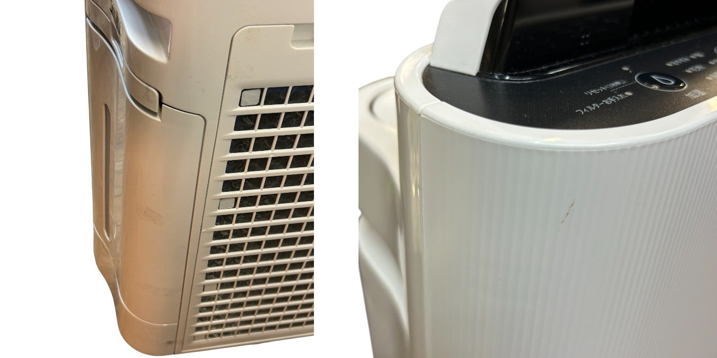 【中古】 シャープ 加湿 空気清浄機 KC-R50-W プラズマクラスター 7000 23畳 ホワイト タンク容量 約2.5L/加湿量500mL SHARP 家電 集じん 脱臭 W４