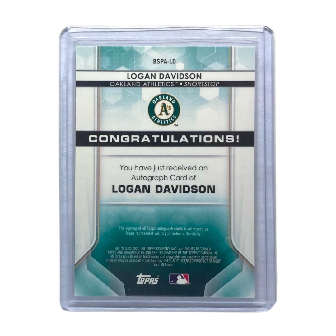 TOPPS MLBカード BOWMAN STERLING LOGAN DAVIDSON OAKLAND ATHLETICS /99 #BSPA-LD 中古 IT2