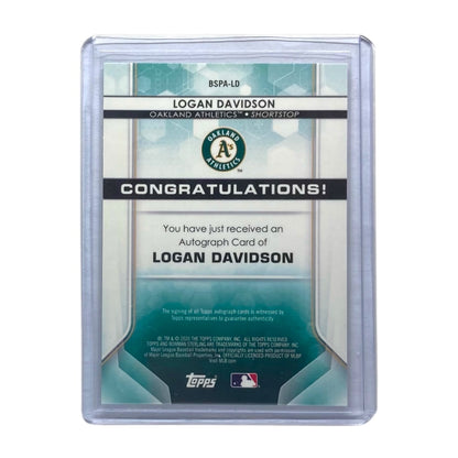 TOPPS MLBカード BOWMAN STERLING LOGAN DAVIDSON OAKLAND ATHLETICS /99 #BSPA-LD 中古 IT2
