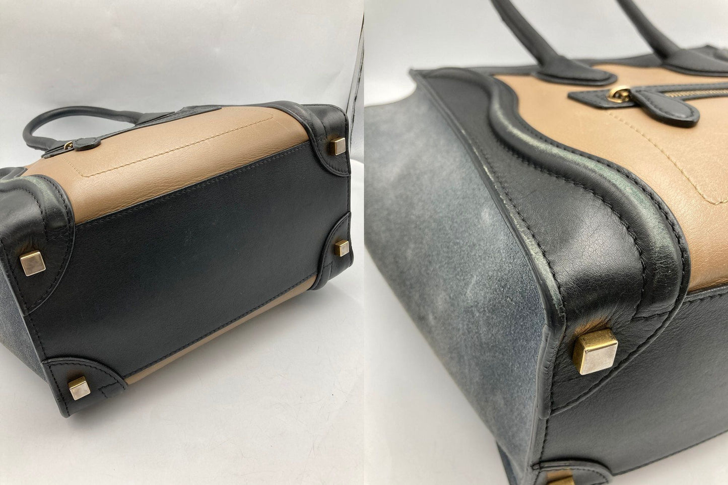 CELINE セリーヌ ラゲージ マイクロ ショッパー ハンドバッグ 中古 D4
