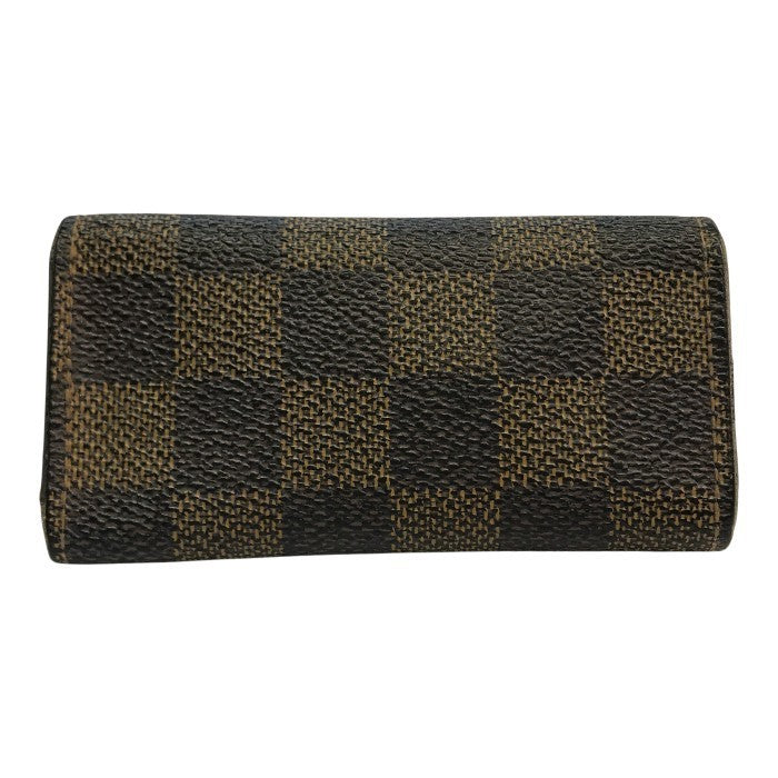 LOUIS VUITTON ルイヴィトン ダミエ ミュルティクレ4 キーケース ユニセックス 4連 コンパクト ブラウン N62631 中古 T1