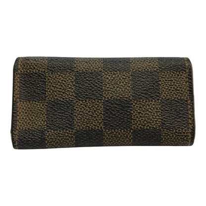 LOUIS VUITTON ルイヴィトン ダミエ ミュルティクレ4 キーケース ユニセックス 4連 コンパクト ブラウン N62631 中古 T1