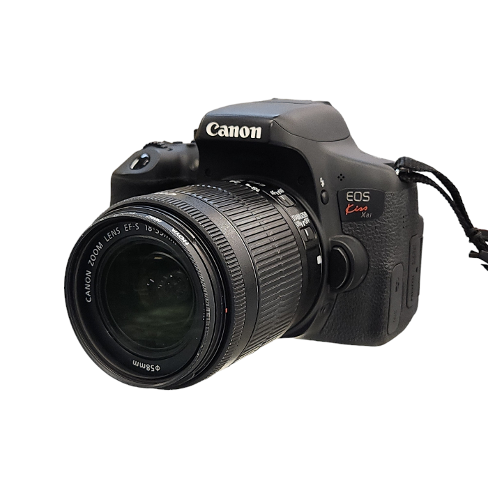 Canon キヤノン EOS kiss X8i レンズキット AFデジタル一眼レフカメラ ブラック 2420万画素 中古 T1