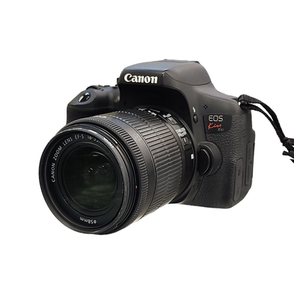 Canon キヤノン EOS kiss X8i レンズキット AFデジタル一眼レフカメラ ブラック 2420万画素 中古 T1