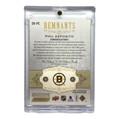 UPPER DECK NHLカード ENGRAINED PHIL ESPOSITO BRUINS 60/65 #SR-PE 中古 IT2