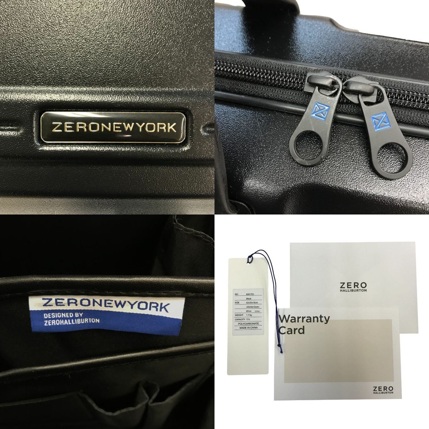 ZERO NEWYORK ゼロニューヨーク アタッシュケース メンズ ポリカーボネイト ハード アタッシェ ゼロハリバートン PC収納 ブラック 8061701 中古 T1
