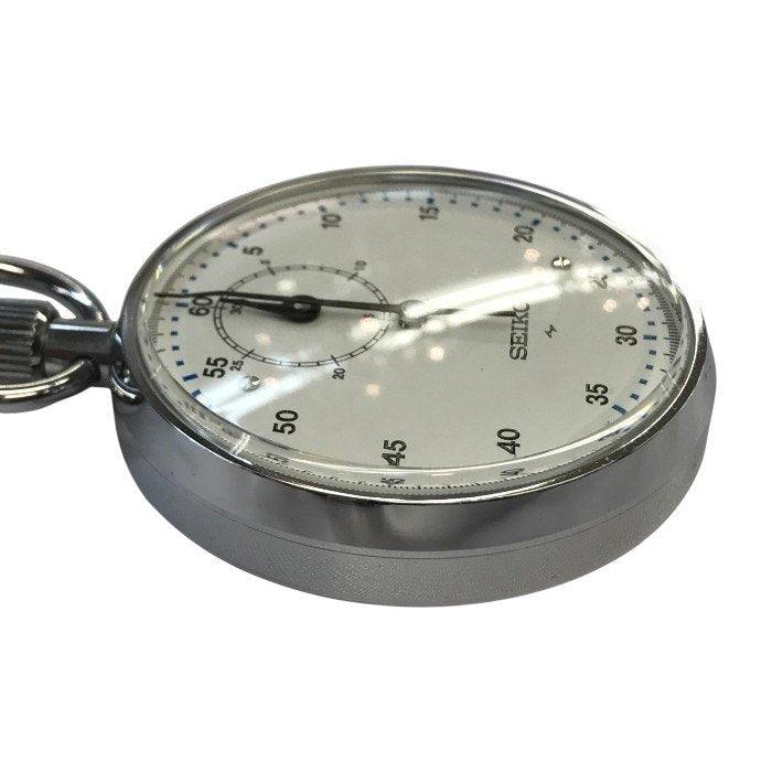 SEIKO セイコー ストップウォッチ アナログ 手巻き 30分計 ビンテージ S型 シルバー/ホワイト 88ST 885011 中古 T1