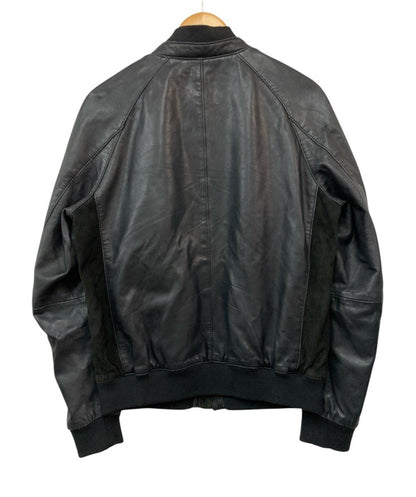 HUGO BOSS ヒューゴボス ラムレザー/スエード ブルゾン レザージャケット サイズ48 中古 D4