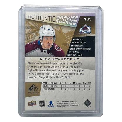 UPPER DECK NHLカード SP GAME USED ALEX NEWHOOK COLORADO AVALANCHE /25 #135 中古 IT2