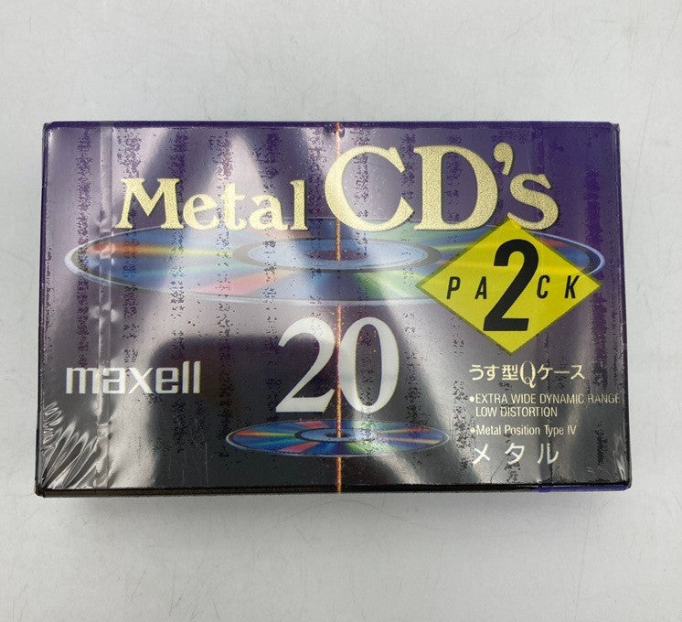 maxell Metal CD's 20分 カセットテープ 2PACK 3個セット＋1PACK 中古 D4
