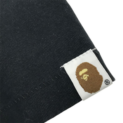 A BATHING APE アベイシングエイプ シャーク Tシャツ レディース 半袖 コットン WGM サメ バックプリント ブラック XSサイズ 中古 T1