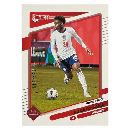 PANINI サッカーカード DONRUSS PRESS PROOF BUKAYO SAKA ENGLAND /349 #54 中古 IT2