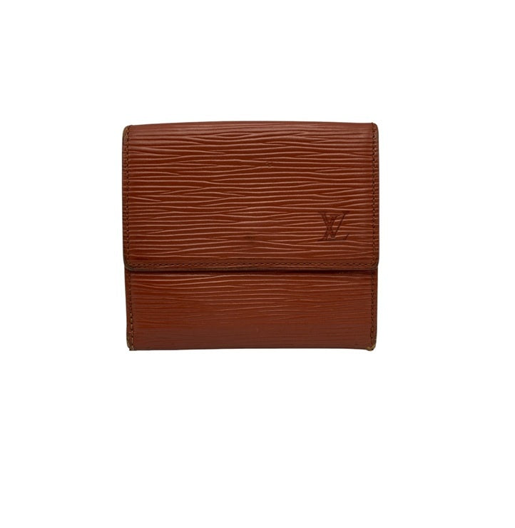 LOUIS VUITTON ルイヴィトン エピ ポルト モネ・ビエ カルト クレディ ケニアブラウン M63483 Wホック 財布 中古 D4