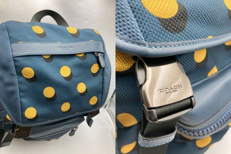 COACH コーチ トレック オプティカルドット リュックサック バックパック F22360 中古 D4