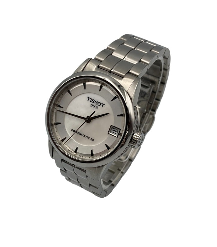 TISSOT ティソ T-クラシック ラグジュアリー パワーマティック80 LUXURY Powermatic80 自動巻き 腕時計 T086.207.11.111.00 レディース 中古 D4
