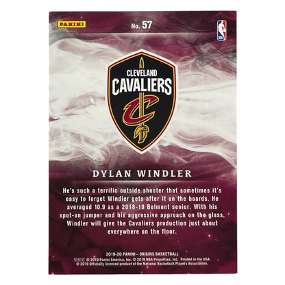 PANINI NBAカード ORIGINS DYLAN WINDLER CLEVELAND CAVALIERS #57 中古 IT2