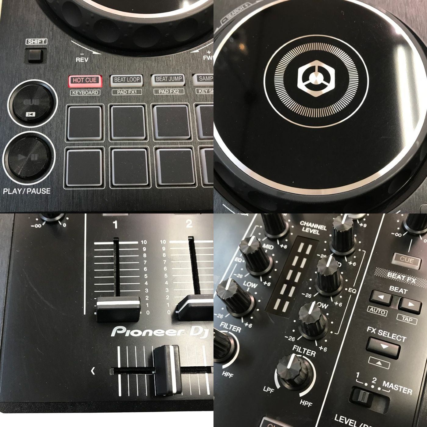 Pioneer DJ / DJコントローラー ブラック rekordbox対応 2チャンネル 入門 ホームユース DDJ-400-N 中古 T1