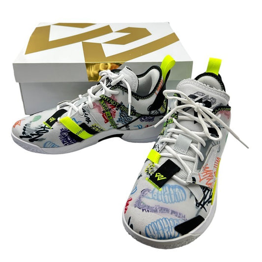 NIKE ナイキ Jordan Why Not Zer0.4 Graffiti スニーカー DD4886-007 27.5cm 靴 シューズ メンズ 総柄 ジョーダン 中古 W４