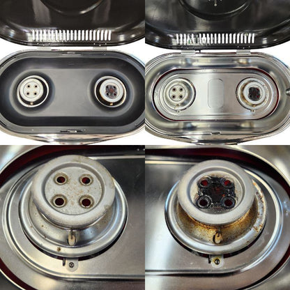 Coleman コールマン ロードトリップグリル バーベキューコンロ 蓋/テーブル/ホイール付き 折りたたみ ガスカートリッジ式 LXE-J2 中古 T1