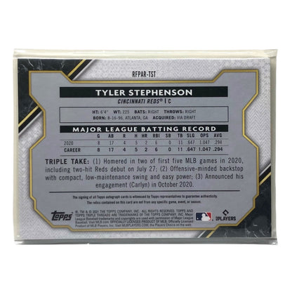 TOPPS MLBカード TRIPLE THREADS TYLER STEPHENSON REDS 06/25 #RFPAR-TST 中古 IT2
