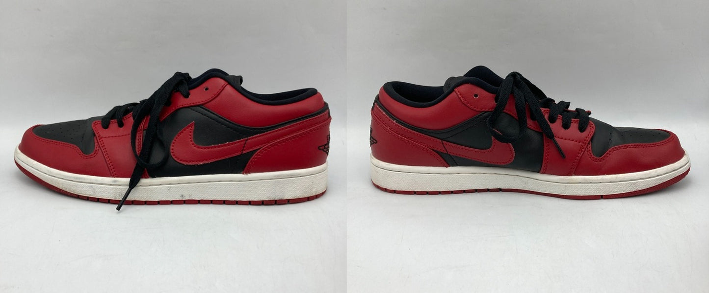 [ナイキ] NIKE AIR JORDAN 1 LOW エア ジョーダン 1 ロー スニーカー 553558-606 バーシティレッド サイズ28.5cm 中古 D4