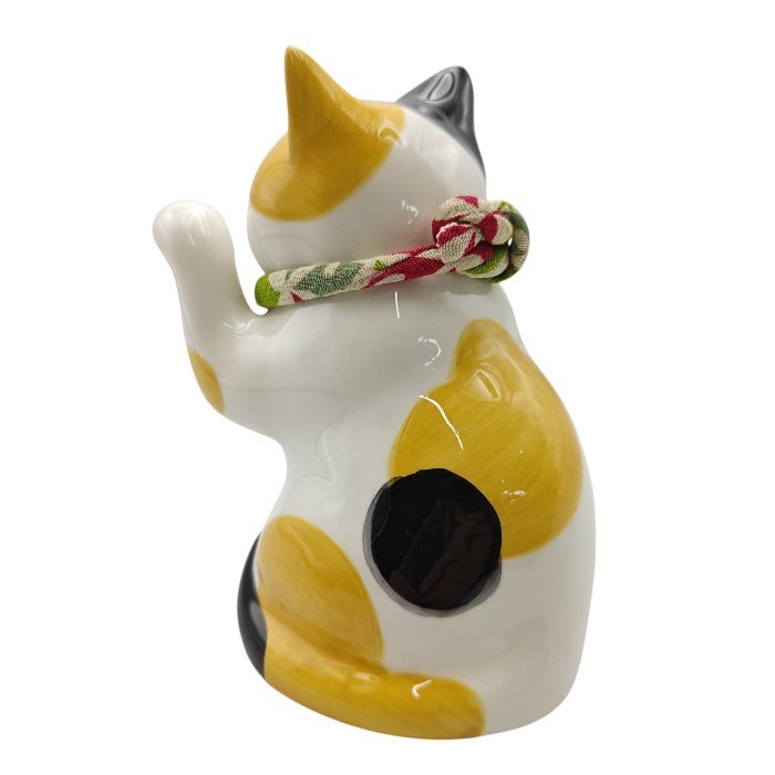 未使用品 薬師窯 YAKUSHIGAMA うちの招き猫 みけ 7876 中古 H4
