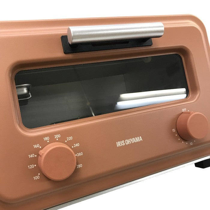 アイリスオーヤマ スチームカーボントースター 2枚焼き SOT-201-T テラコッタ 中古 Y1