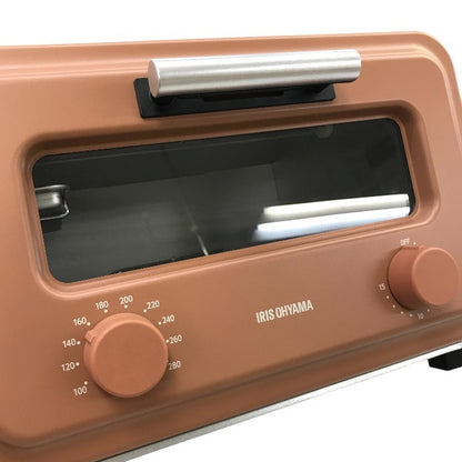 アイリスオーヤマ スチームカーボントースター 2枚焼き SOT-201-T テラコッタ 中古 Y1