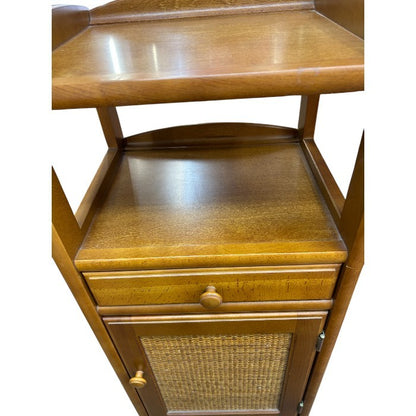 karimoku カリモク 電話台 FAX台 インテリア 家具 収納 木製 中古 W４