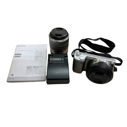 SONY ソニー ミラーレス一眼 NEX-5N ダブルレンズキット デジタルカメラ 家電 撮影 バッテリー付 中古 W４