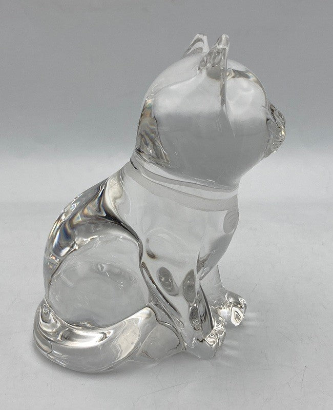 Meissen マイセンクリスタル キャット 置物 中古 D4