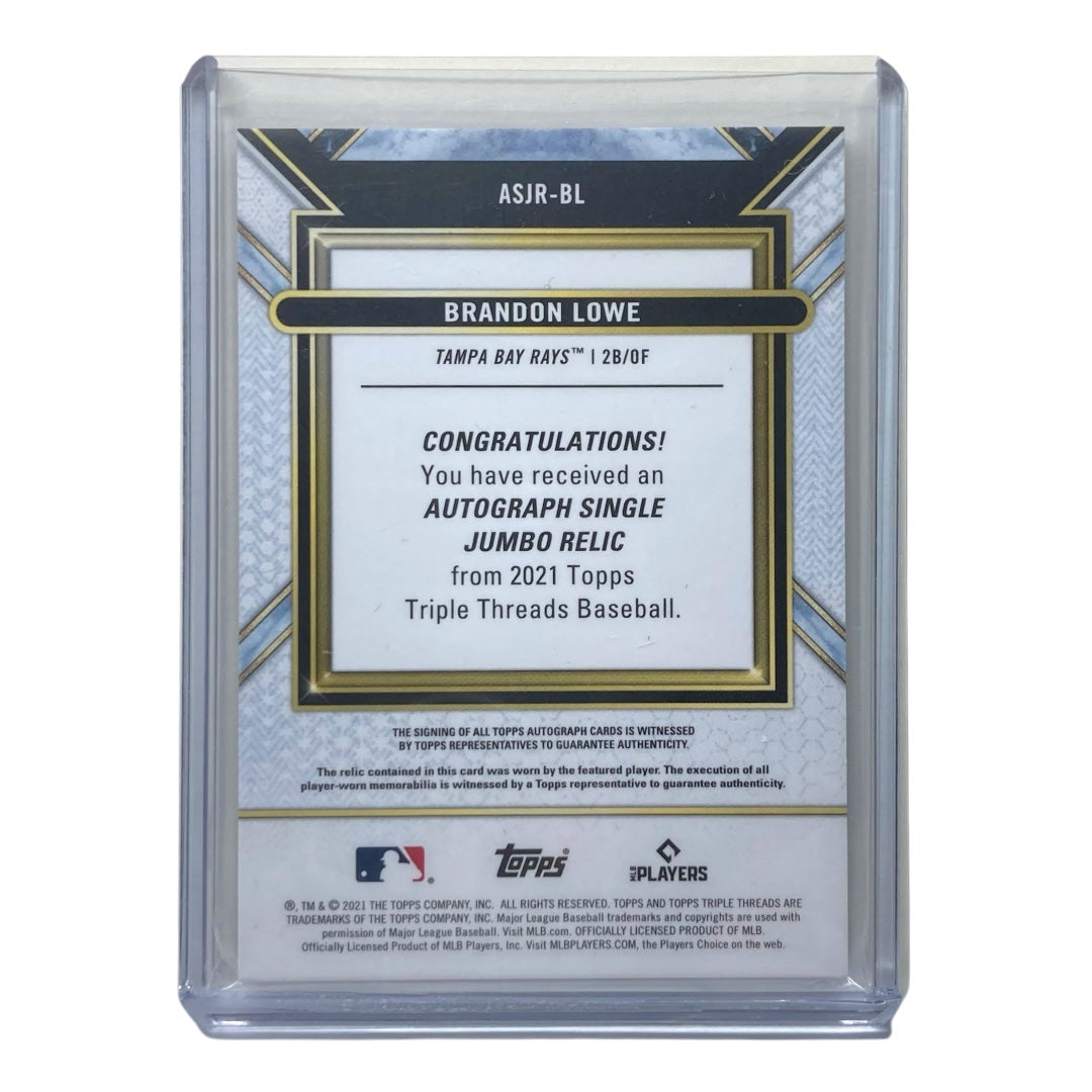 TOPPS MLBカード TRIPLE THREADS BRANDON LOWE RAYS 21/25 #ASJR-BL 中古 IT2