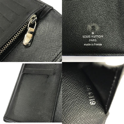 LOUIS VUITTON ルイヴィトン ダミエ グラフィット マップ ポルトフォイユ・ブラザNM 長財布 ユニセックス 2つ折り イラスト ブラック/グレー N40202 中古 T1