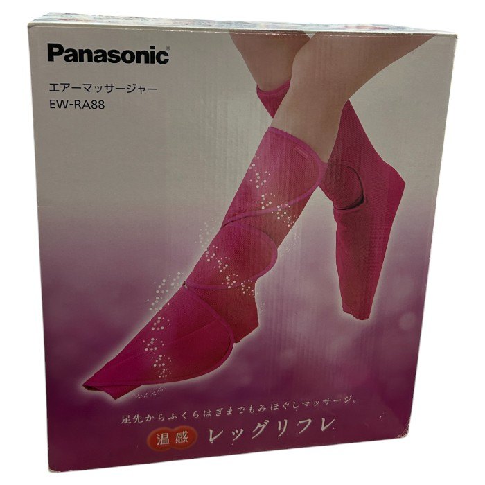 パナソニック エアーマッサージャー レッグリフレ 温感機能搭載 ルージュピンク EW-RA88-RP 医療機器認証番号：229AHBZX00040000 Panasonic マッサージ機 足 ふくらはぎ 家庭用 中古 W４