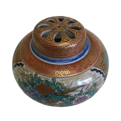 九谷焼 庄三 香炉 和風 インテリア 香立 中古 W1