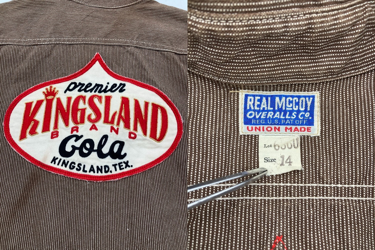 THE REAL McCOY’S ザリアルマッコイズ ワッペン ワークシャツ 半袖 サイズ14 メンズ 中古 D4