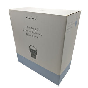 【未使用品】 récolte レコルト FOLDING MINI WASHING MACHINE しまえる ミニ 洗濯機 RWM-1 (BL) 中古 H４