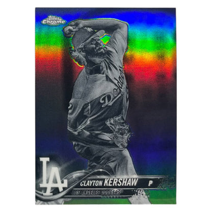 TOPPS MLBカード CHROME CLAYTON KERSHAW LOS ANGELES DODGERS #121 中古 IT2